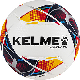 Мяч футб. KELME Vortex 18.2, 9886120-423, р.4, 10 панелей, ПУ, маш. сш., бело-мультиколор